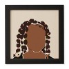 12" x 12" Domonique Brown Black Girl Magic No. 1 Framed Wall Art Black - Deny Designs - 4 of 4