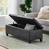 CAVINAS Rectangular PU Leather Storage Ottoman Bench,Upholstered Ottoman with Stitched Details for Living Room,Bedroom - 4 of 4