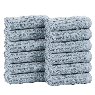 Modern Ribbed Cotton  Assorted Towel Set by Blue Nile Mills