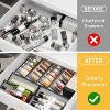 Simple Trending Spice Drawer Organizer,8 Piece Metal Mesh Expandable,Hold up 48 Spice Jars Kitchen Countertop Rack - 3 of 3