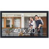 PosterPalooza | Panoramic Slim Profile Black Picture Frame - UV Acrylic, Foam Board Backing, Hanging Hardware - 2 of 4
