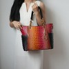 MKF Collection Bonita Crocodile Embossed Tote handbag with Wallet by Mia K - 3 of 4
