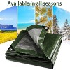 Onarway Poly Tarp 2 Pack 6x8 Ft – 6Mil Green Waterproof Tarpaulin with Grommets, UV Resistant Heavy Duty Cover for Camping, Boat, Pool, Roof & Outdoor - 3 of 4