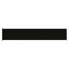 vidaXL Patio Retractable Side Awning 46.1"x236.2" Black - 2 of 4