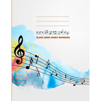 Blank sheet music notebook - by  Mario M'Bloom (Paperback)