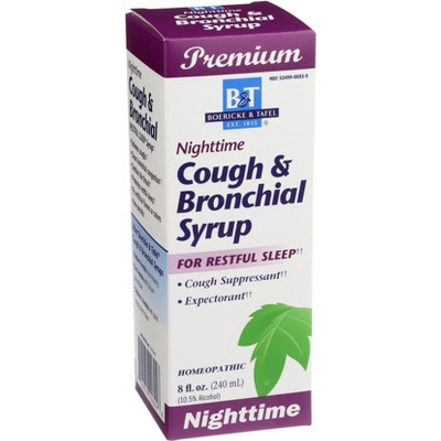 Boericke & Tafel - Nighttime Cough & Bronchial Syrup, 8 Oz : Target