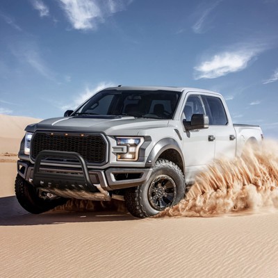 Bull Bar Compatible with Tacoma 2016-2022/F-150 2004-2022, Front Bumper Guards, Push Bar for Trucks with Skid Plate, Front Grille Brush Guards