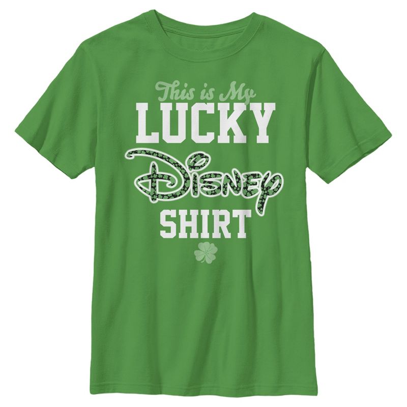 Boy's Disney This is my Lucky Shirt T-Shirt, 1 of 5