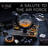 The Wine Savant Airforce Globe Design Whiskey & Wine Decanter Set Includes 4 Airforce Whiskey Glasses & 9 Whiskey Stones - 850 ml - 3 of 4