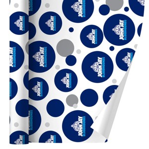 John Jay College of Criminal Justice Bloodhounds Logo Gift Wrap Wrapping Paper Roll 30x72 - 1 of 4
