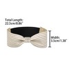INSPIRE CHIC Women's Leather Bowknot Detachable Elastic Shoe Heels Strap Band - 3 of 4