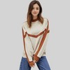 Anna-Kaci Women's Chevron Color Block Pullover with Long Sleeves - 4 of 4