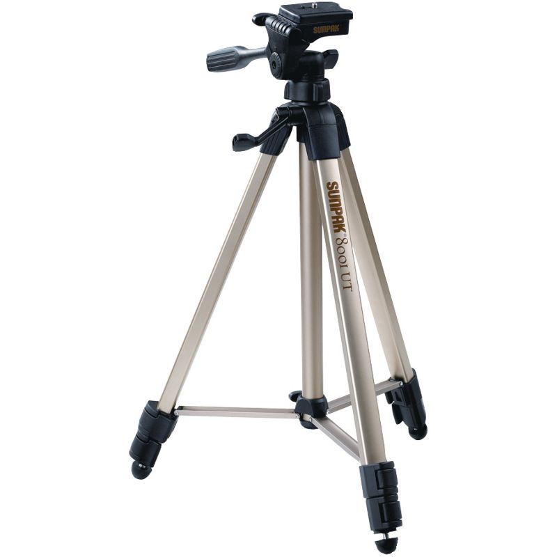 Sunpak® 10-Lb.-Capacity Tripod with 3-Way Pan Head, 60-In. Extended Height, 8001UT, 1 of 2