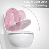 Whizmax Toilet Seat with Slow Soft Close - Easy to Install and Clean, Never Loosens - 3 of 4