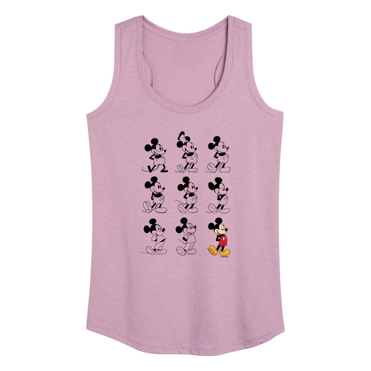 Women's - Disney - Mickey Mouse Evolution Graphic Racerback Tank - thumbnail 10
