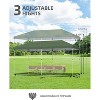 Jojoka 10x10 Pop Up Canopy Tent,Patio Canopy Tent with One Button Push Setup,4 Weight Bags,3 Adjustable Height - 3 of 4