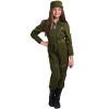 HalloweenCostumes.com Army Flightsuit Costume for Girls - 2 of 4
