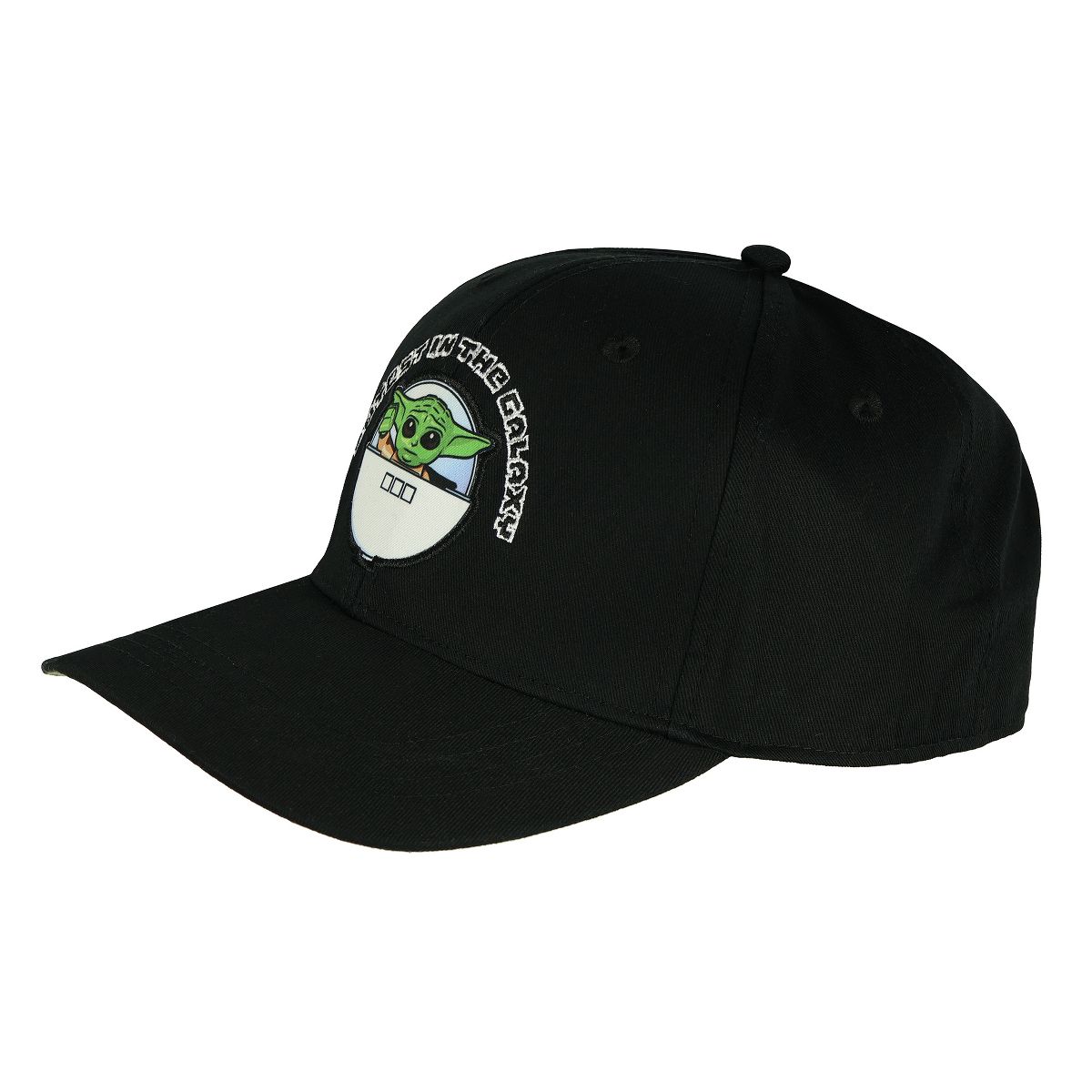 The Mandalorian Hat Youth Grogu Cutest In The Galaxy Snapback Baseball Cap Black - thumbnail 2