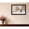 HomeRoots Snowy Amish Lane Black Framed Wall Art - 2 of 4