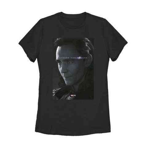 Women s Marvel Avengers Endgame Loki Poster T shirt Target