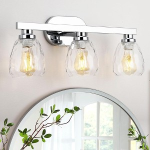 Whizmax Light Bathroom Light Fixture, Mirror Wall Mount Lighting Fixture, Glass Shade E26 Socket for Hallway Kitchen Bedroom Living Room - 1 of 4