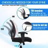 FDW Big and Tall Ergonomic Office Chair 500lb Executive Desk Chair with Adjustable Lumbar Support Mesh Back and 360-Degree Swivel - 4 of 4