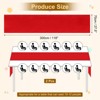 Unique Bargains  Light Elegant Romantic Chiffon Table Runner 27.5" x 118" 2 Pcs - 2 of 4