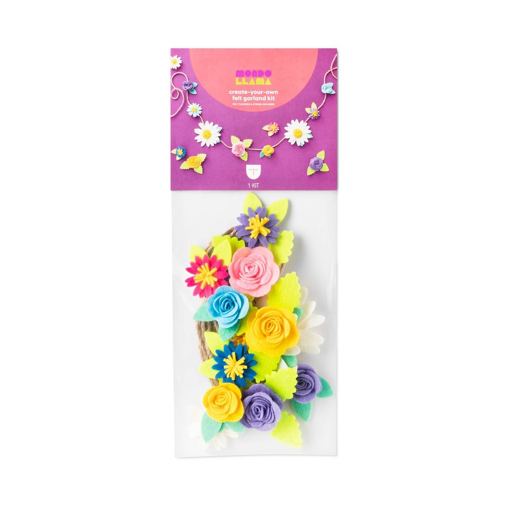 Create-Your-Own Felt Garland Kit - Mondo Llama™, 6 Pack