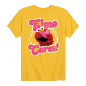 Boys' - Sesame Street - Elmo Cares Short Sleeve Graphic T-Shirt - 1 of 4