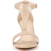 Allegra K Women's T-Strap Buckle Closure Embossed Kitten Heel Sandals - 2 of 4