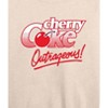 Women's - Coca-Cola - Cherry Coke Outrageous- Women's French Terry Pullover Lightweight French Terry Wide Neck Long Sleeve Shirt - 2 of 4