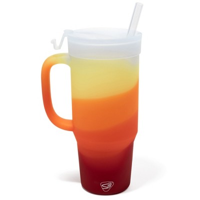 Silipint: 32oz Silicone Humbler W/ Lid & Straw, Marigold