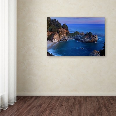Big Sur McWay Falls Coastal Landscape Canvas Art