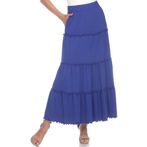 Whitemark Tiered Maxi Skirt - 1 of 4