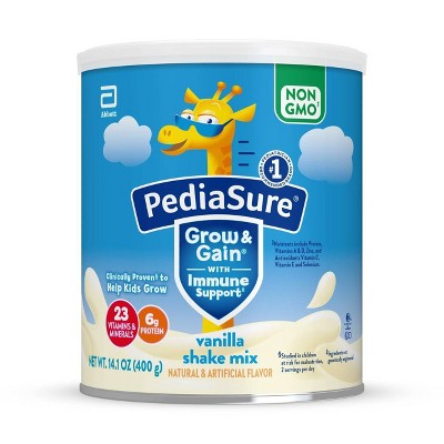 PediaSure Grow & Gain Non-GMO Shake Mix Powder Vanilla - 14.1oz