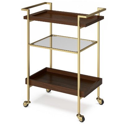 VYNXARIA 26" Bar Cart - Cognac
