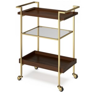 VYNXARIA 26" Bar Cart - Cognac - 1 of 4