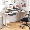 Costway Electric Standing Desk 55'' x 28'' Height Adjustable Sit Stand with USB Charging Port Natural/Black/Grey/Brown/White - 2 of 4