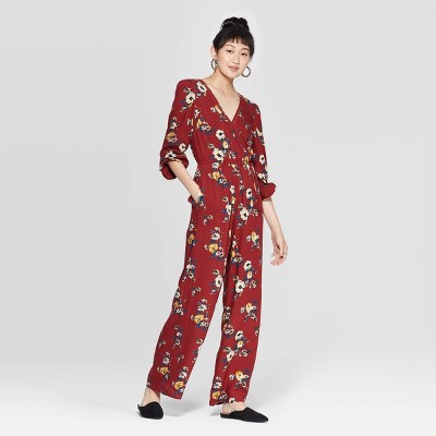 floral long sleeve jumpsuit