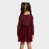 Toddler Girls' Long Sleeve Sparkle Ribbed Tulle Dress - Cat & Jack™ - 2 of 3