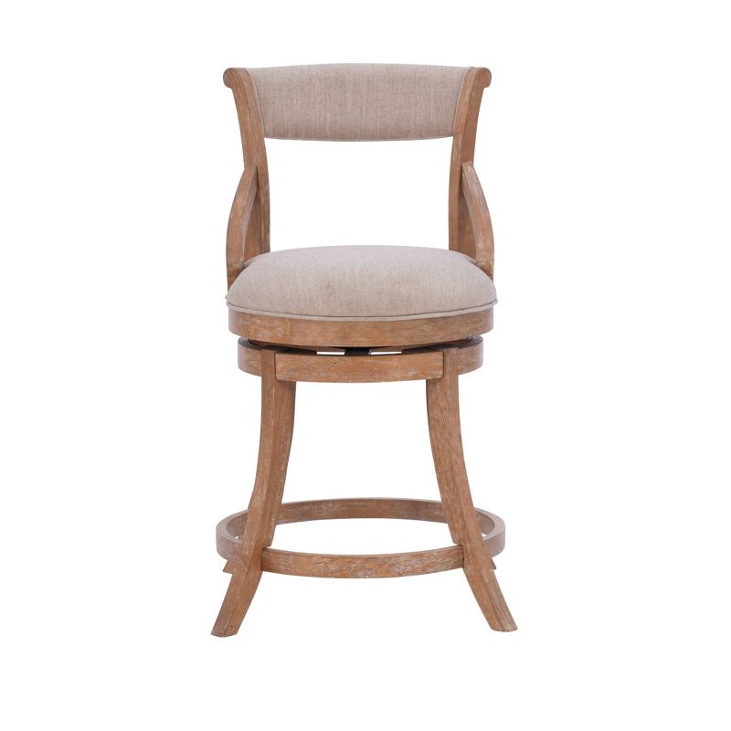 Big and Tall Gerald Swivel Seat Counter Height Barstool Brown - Powell Company, 3 of 12