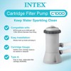INTEX C1000 Krystal Clear Cartridge Pool Filter Pump for Above Ground Pools: 1000 GPH Pump Flow Rate Bundled with Type A Pool Filter Cartridges - 3 of 4