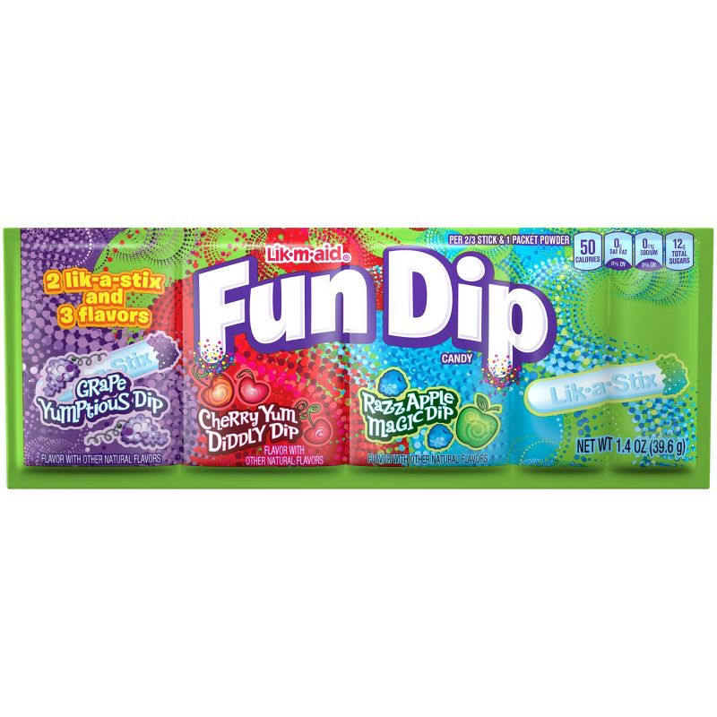 Lik-M-Aid Fun Dip Powdered Candy - 1.4oz, 1 of 3