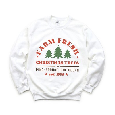 Simply Sage Market Women's Graphic Sweatshirt Farm Fresh Trees