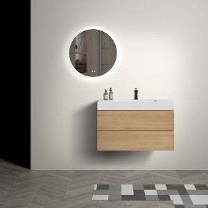 NicBex Floating Bathroom Vanity with Sink,Bathroom Sink Vanity with 2 Drawers,35.8 inch Bathroom Sink Cabinet without Drain and Faucet,Pre-assembled - 1 of 4