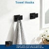 10 Pieces Bathroom Hardware Set Matte Black, 23.6 Inch Bath Towel Bar Set, Rust Resistant Stainless Steel Towel Rack & Toilet Paper Holder - 3 of 4
