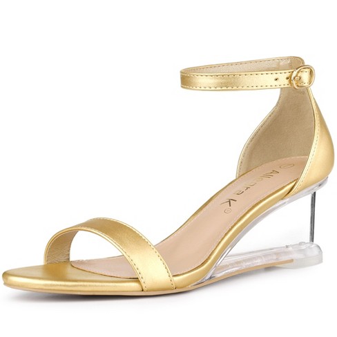 Clear heels low online heel