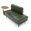 VYNXARIA 55 Inch Width Modern End of Bed Bench,Black Faux Leather Upholstered With side table,Entryway Ottoman,Window Bench with Metal Legs - 4 of 4