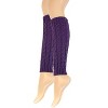 Wrapables Women's Cable Knit Leg Warmers, Purple - image 2 of 4