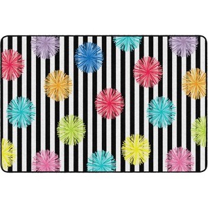 Flagship Carpets Just Teach Poms Area Rug - 1 of 4